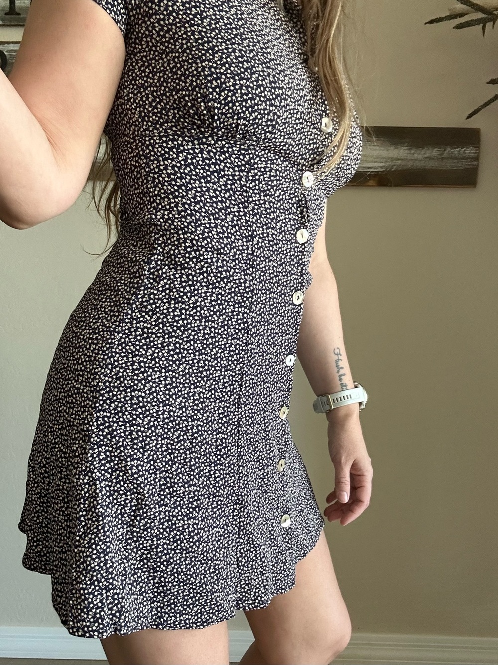 Vintage Floral Button-Front Women’s Karen Kane Dress